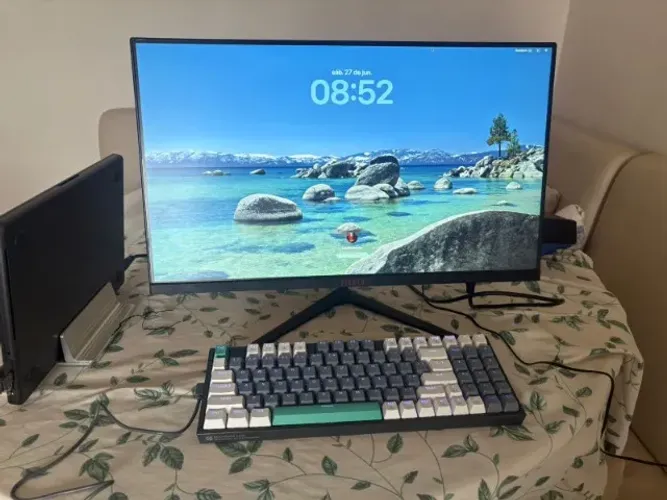 DESAPEGO DE SETUP: Monitor gamer + Teclado mecânico + Suporte para Notebook