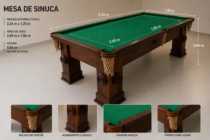 Mesa de bilhar (sinuca)