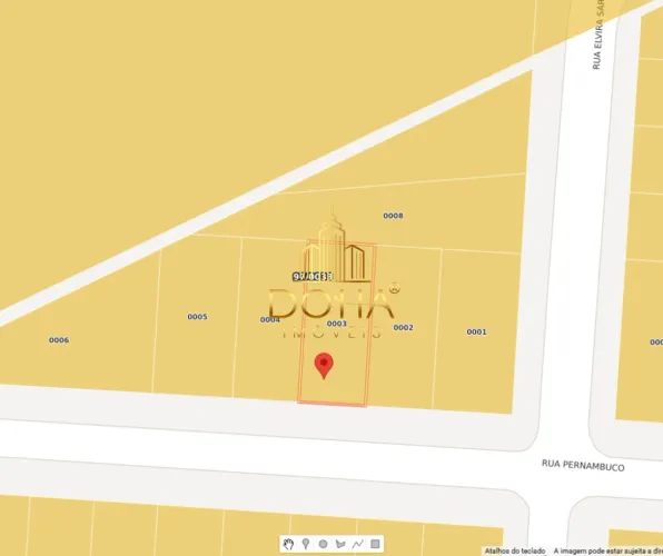 TERRENO NA RUA PERNAMBUCO - BAIRRO COQUEIRAL EM CASCAVEL