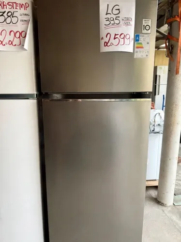 Refrigerador LG FF 395 litros inox Geladeira Duplex Frost Free