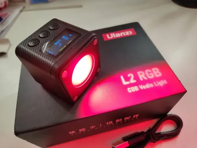 Luz De Led Para Foto Vídeo Estúdio Rgb Magnetico Cob Ulanzi L2 | Câmera Profissional + Ace