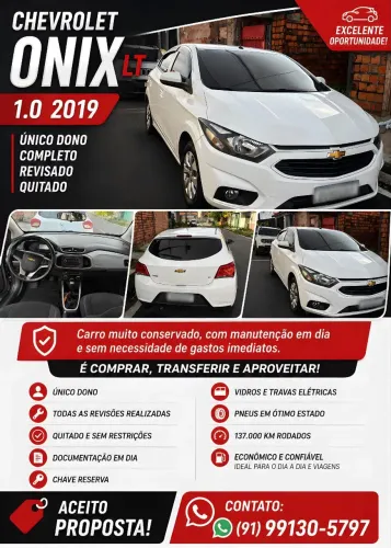 Chevrolet Onix Hatch LT 1.0 8V Flex Mec. 4P 2019