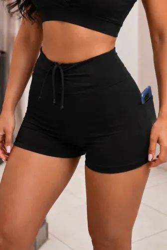 Short Fitness em Poliamida | Com Bolsos | Produto Brasileiro