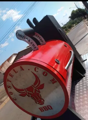 Pit Smoker (Defumador) - Completo c/ forno e carretinha!