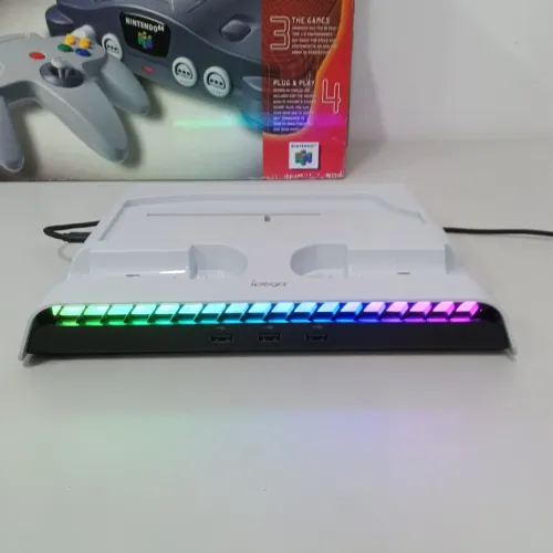 Vendo Carregador Ipega c Cooler RGB p 2 CONTROLE Ps5 Semi novo