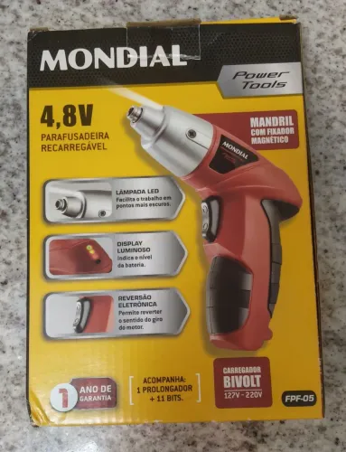 Parafusadeira recarregável Mondial Nova
