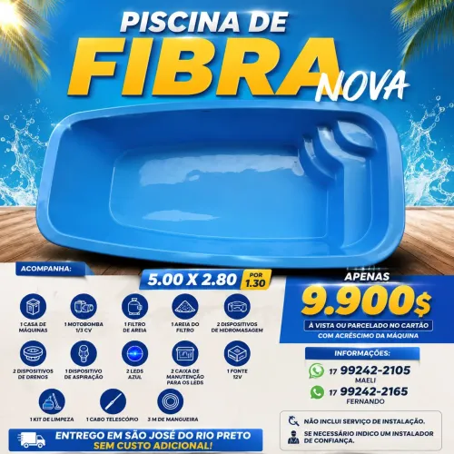 Piscina de fibra 5 X 2.80