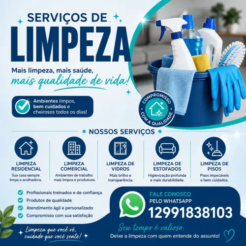 Fazemos limpeza em geral