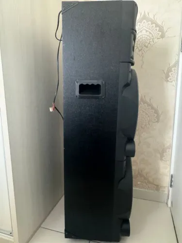 Caixa de Som Amvox 1500W RMS 2 Woofers 12" - Excelente Estado