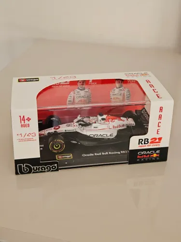 Miniatura fórmula 1 RB21 edição especial Japan GP Livery