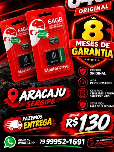 Cartão de memória original 64 GB , pra câmera de segurança