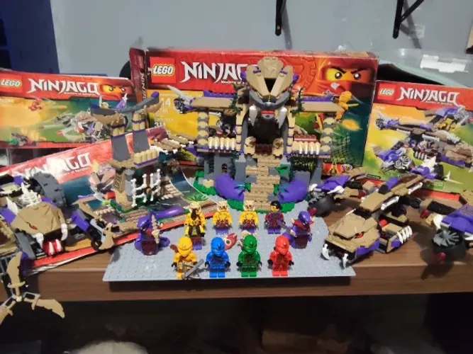 Lego Ninjago três sets da temporada do Torneio dos Elementos
