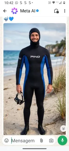 Roupa de mergulho pino Neoprene 5mm nova com etiqueta