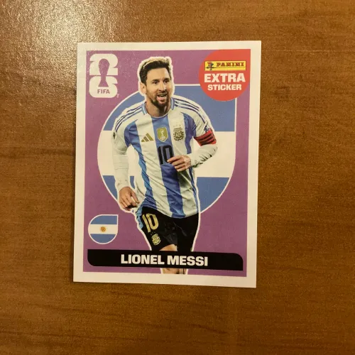 Figurinha Legend Roxo - Panini Extra Sticker - Lionel Messi