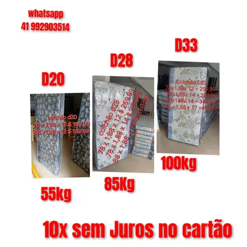 Colchão solteiro novo espuma para todos os biotipos