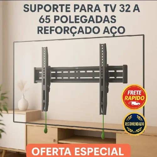 Suporte de Parede para TV 26 a 60 Polegadas Reforçado Aço Fixo