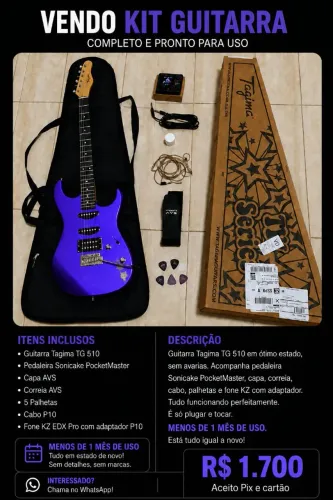 Kit guitarra completo