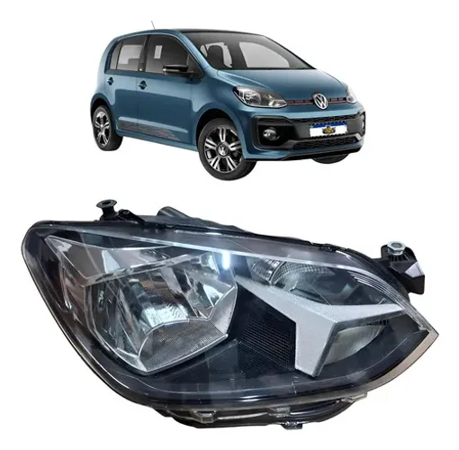 Farol Direito Up 2018 2019 2020 2021 Friso Preto Direito/passageiro