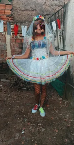 Vestido Junino de Noiva
