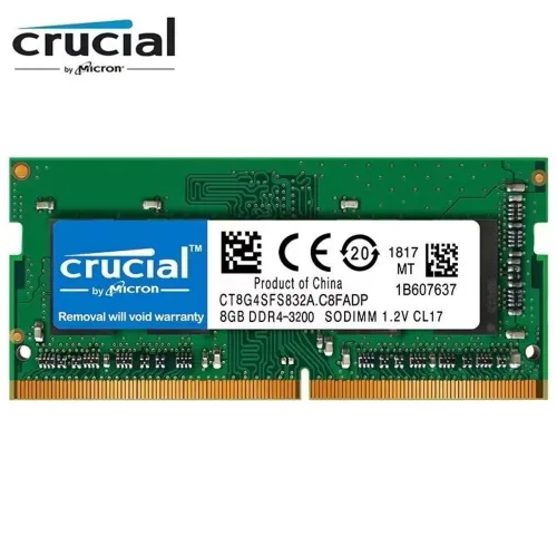 Memória RAM Notebook, Crucial, 8GB, 3200 MHz, DDR4