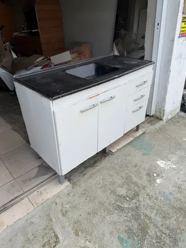 Balcão pia cozinha usada