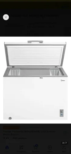 Freezer midea vertical
