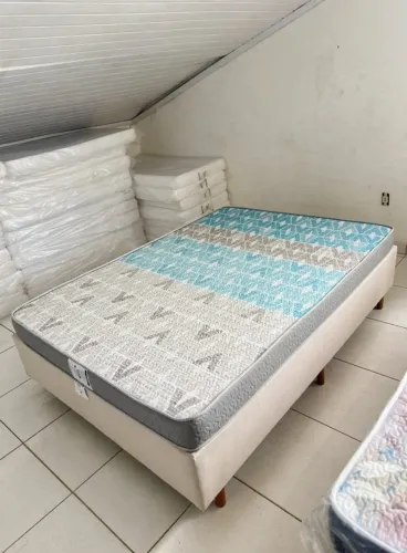 CAMA DE SOLTEIRO BASE + COCHÃO 12 cm ''FABRICANTE''