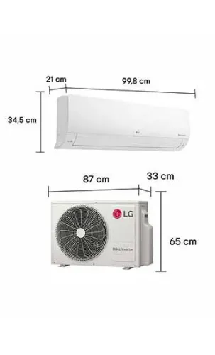 Ar condicionado dual inverter Lg 24000 btus frio