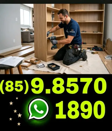 Montador de móveis rápido e eficiente para guarda-roupas, armários, closet e cômodas