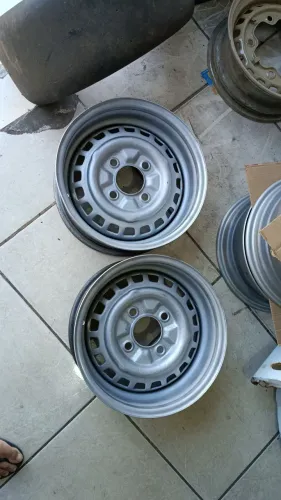 RODAS 4 FUROS ARO 15 TALA LARGA PRO FUSCA BUG BAJA 