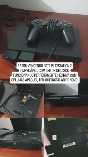 Vendo Playstation 2 com leitor de disco funcionando perfeitamente!