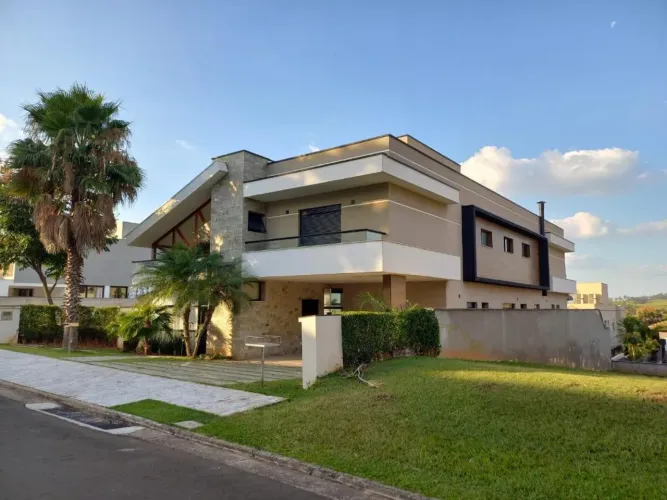 Sobrado para alugar em Campinas, Alphaville Dom Pedro, com 4 suítes, com 465 m²