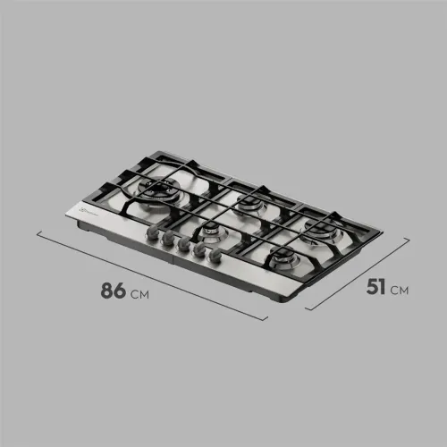 Cooktop A Gás Ke9dx Electrolux 5 Bocas Inox Bivolt