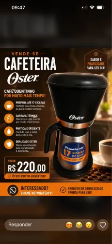 Cafeteira super nova?