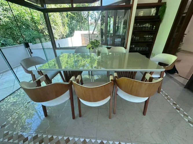 Mesa Luxuosa 8 Lugares Zerada 