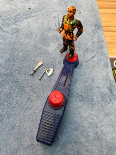 Brinquedo Karatê Fighters Eletrônico Estrela Anos 90 - Com Boneco Tiger Ninja E Acessórios
