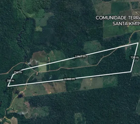 Vende-se um terreno na comunidade terra santa km 119