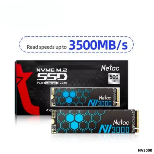 SSD 250GB Netac NVMe Original, NV3000, com dissipador de calor (Novo)
