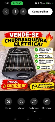? VENDE-SE CHURRASQUEIRA ELÉTRICA ?