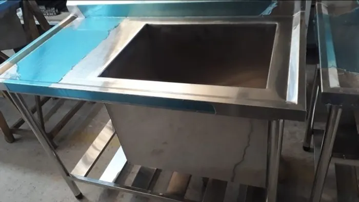 Pia Tanque Inox Sob Medida Direto de Fábrica 