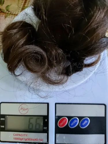 Cabelo humano natural 66 gramas mais de 20cm