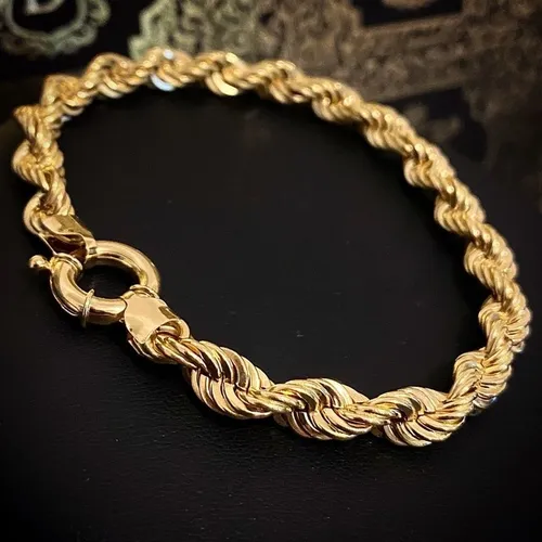 Pulseira Trancelim em Ouro 18K 15 gramas