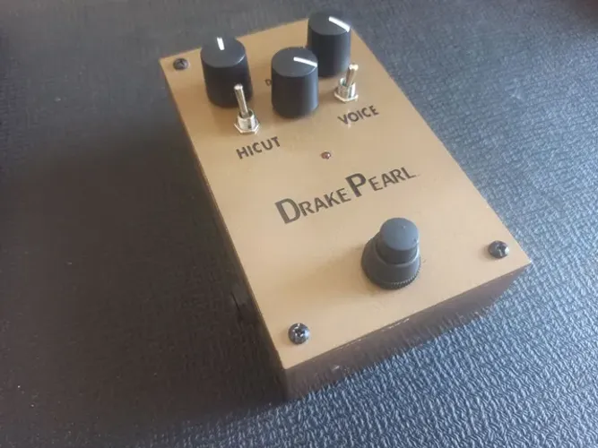 Pedal Efeito Overdrive para Guitarra Drake Pearl com true bypass