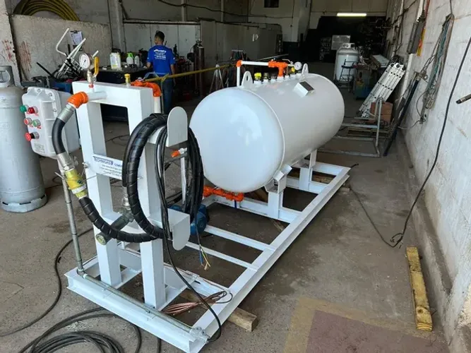 Pit stop empilhadeira