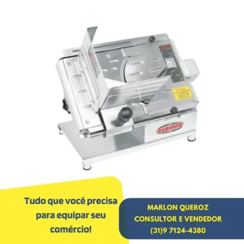 Cortador de Frios Bermar Inox Semi Automático