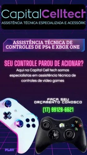 Conserto de Consoles e Controles de PS4 e Xbox One - Capital Celltech