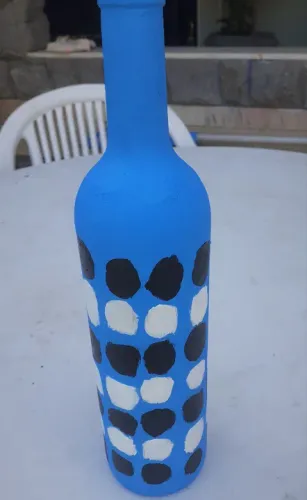 Vaso de cor azul, em bom estado