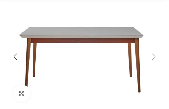 MESA DE JANTAR LIMA 120X80 MEL/OFF r76