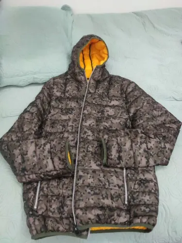 Jaqueta casaco masculino puffer Gangster camuflado