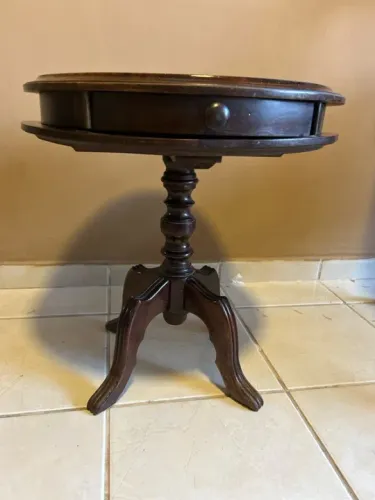 Mesinha lateral madeira Imbuia 